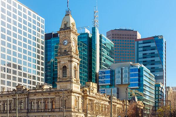 Adelaide city skyline