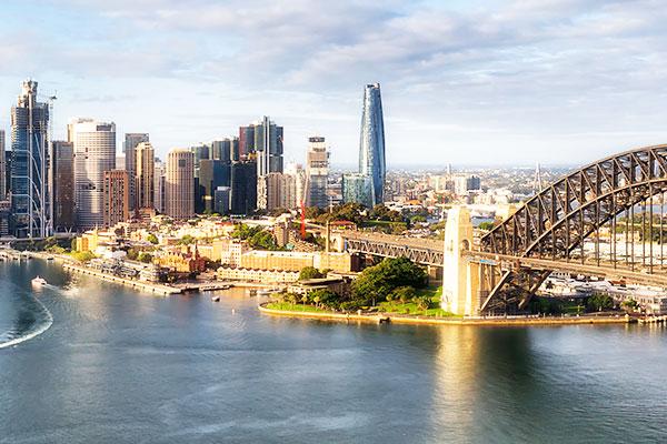 Sydney harbour panoramic view